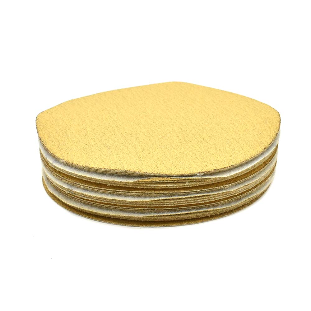 120 Grit 5" Diameter No-Hole H&L Sanding Paper - 25/Pack (Ceramic Aluminum Oxide)