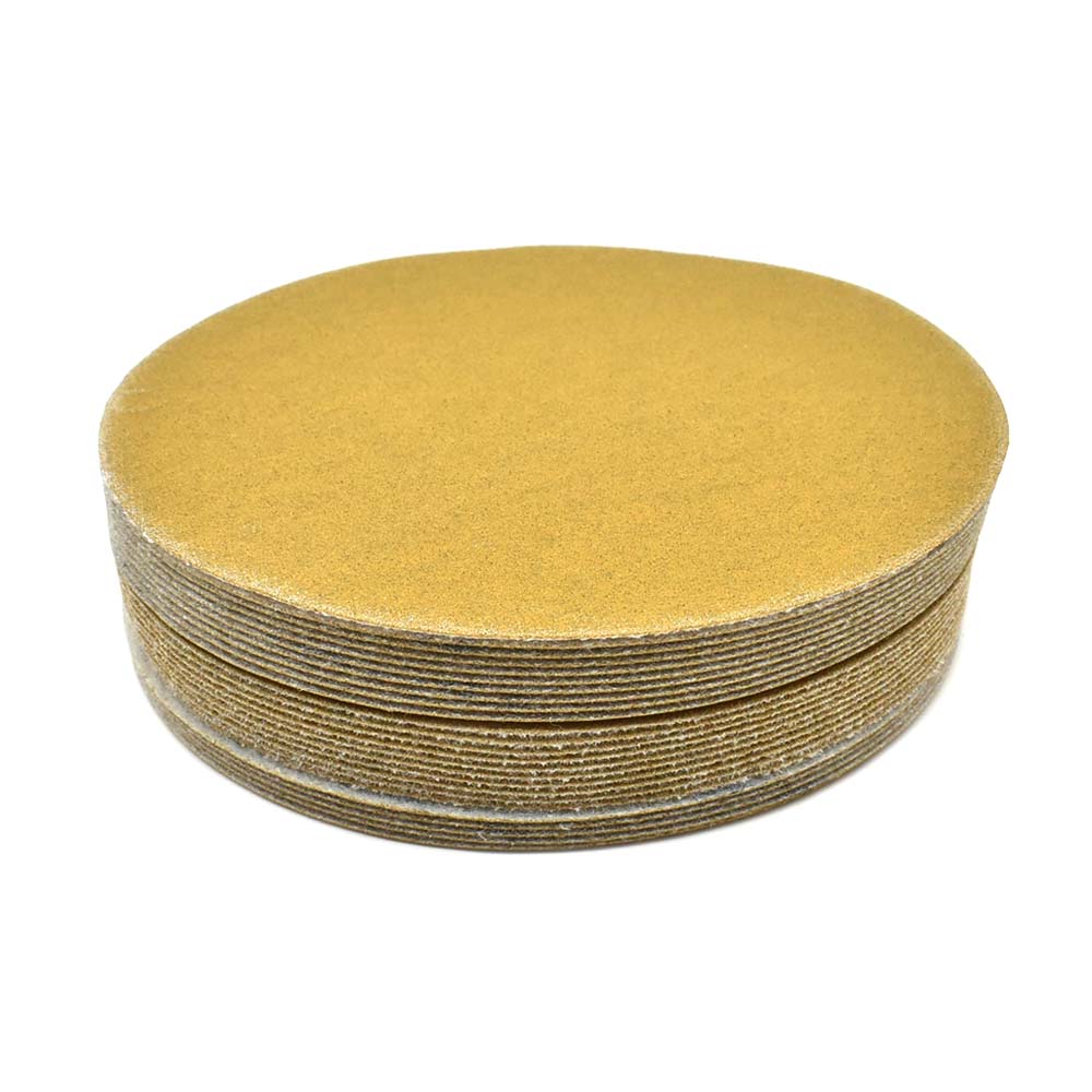 150 Grit 5" Diameter No-Hole H&L Sanding Paper - 25/Pack (Ceramic Aluminum Oxide)