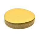 120 Grit 5" Diameter No-Hole PSA Sanding Paper - 25/Pack (Ceramic Aluminum Oxide)