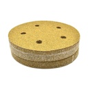 60 Grit 5" Diameter 5-Hole H&L Sanding Paper - 25/Pack (Ceramic Aluminum Oxide)