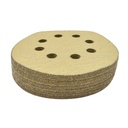 80 Grit 5" Diameter 8-Hole H&L Sanding Paper - 25/Pack (Ceramic Aluminum Oxide)