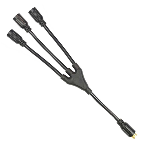 Pigtail-1 Twist Male to 3 W Female twist (NEMA L5-20P to NEMA L5-20R) 