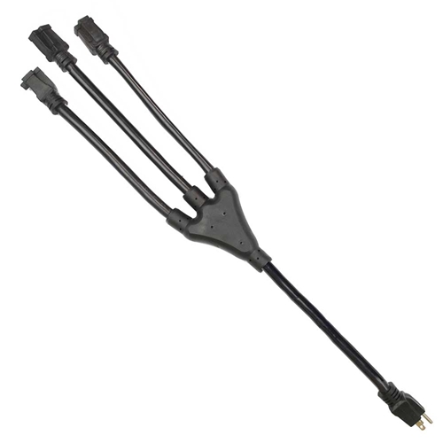 Pigtail-1 Male U to 3 W Female U (NEMA 5-15P to NEMA 5-15R) 