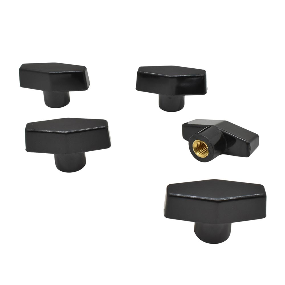2" T Knob 3/8 -16  (5/pk)