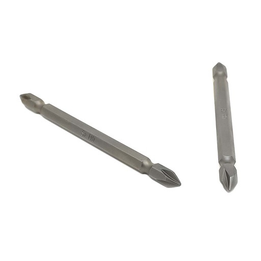 25 Bulk - 1# Phillips Double End Screwdriver Bits - 4" Long