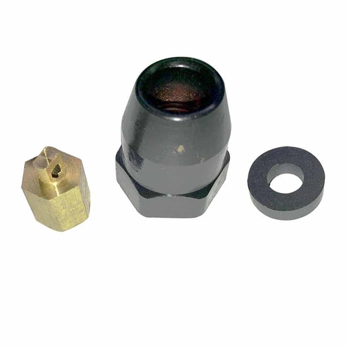 1/4" Straight-In Tapered Tire Chuck Repair Kit (Gasket, Brass Tip) - T46RK