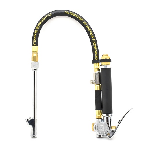 T5000 Inflator with straight in dual foot 6" Ext T08 - Steel Braided