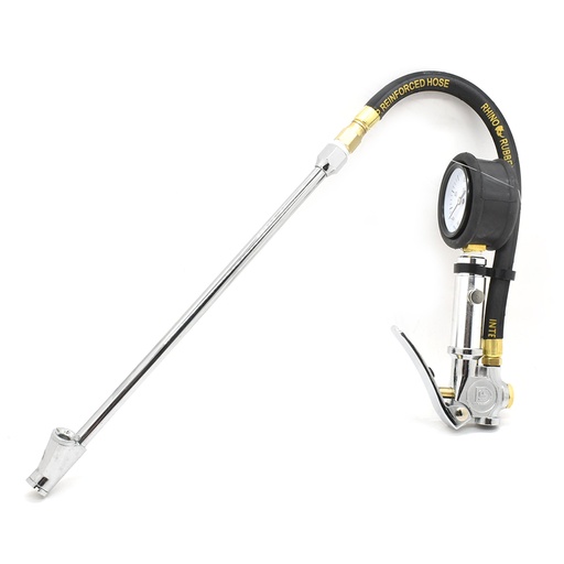 Tire Inflator TF7000 with Straight-in Dual foot 6" Truck Chuck T08 Steel Braided Whip