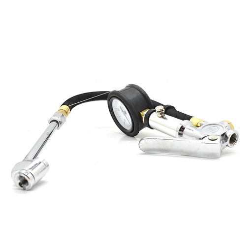 Tire Inflator TF7000 with Dual Foot 6" Truck chuck T37 Steel Braided Whip