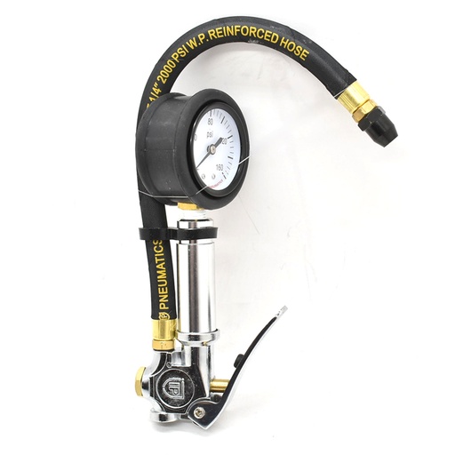 Inflator Chuck with TF7000 inflator with Straight-in Tapered Chuck - Steel Braided