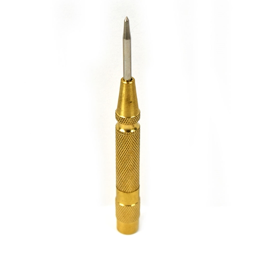 Automatic Center Punch with 5" Long Brass Handle 