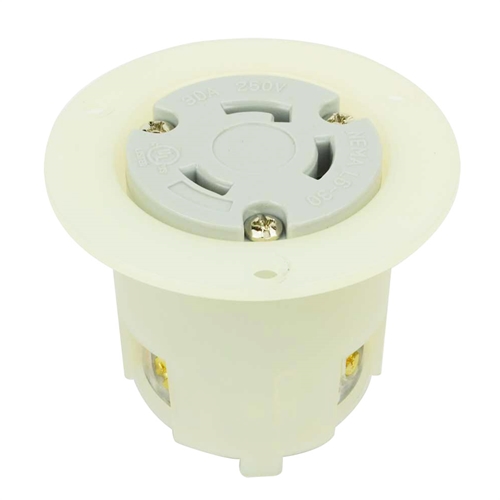 Twist Lock Receptacle Flange 2-Pole 3-Wire 30A 250V NEMA L6-30R