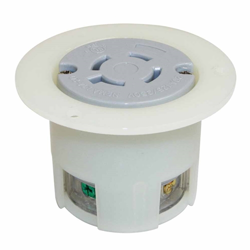 Twist Lock Receptacle Flange 3-Pole 4-Wire 20A 125/250V NEMA L14-20R