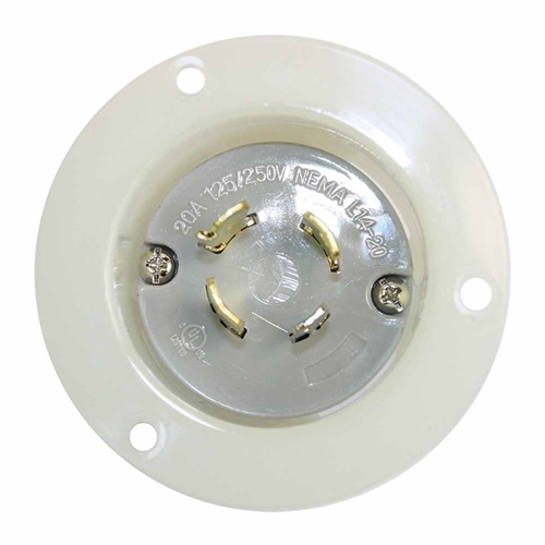 Twist Lock Flange Plug 3-Pole 4-Wire 20A 125/250V NEMA L14-20P