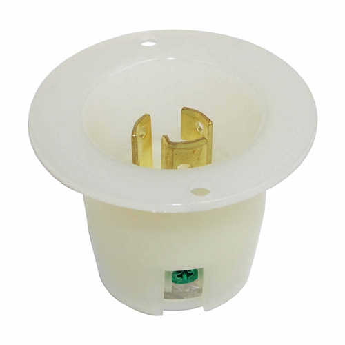 Twist Lock Flange Plug 2-Pole 3-Wire 15A 125V NEMA L5-15P