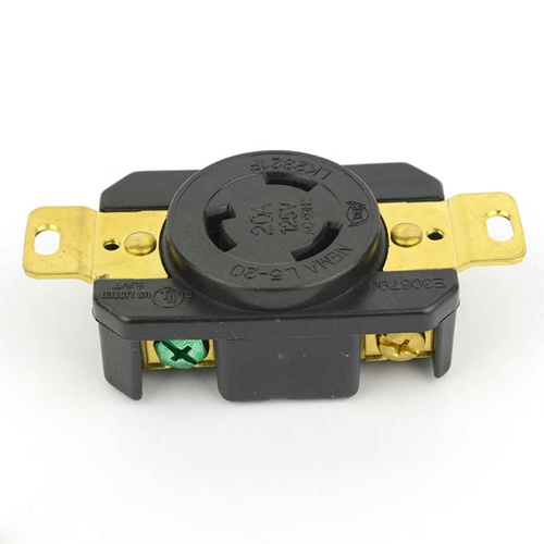 20A 125V NEMA L5-20R Black