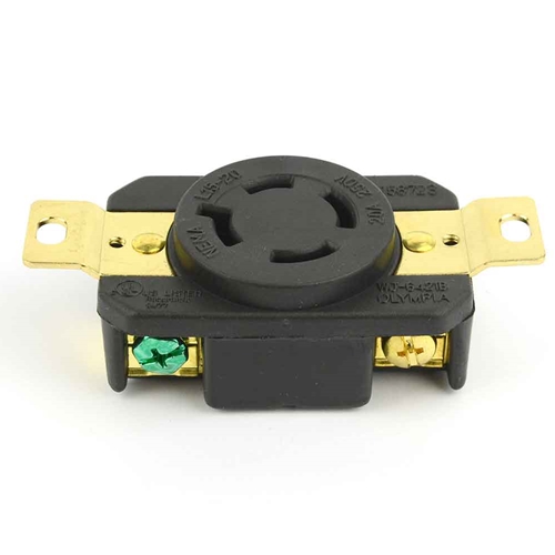 Twist Lock Female Receptacle 4-Wire 20A 250V NEMA L15-20R