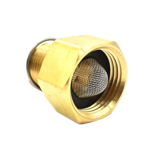 3/4" Female GHT x 1/2" MNPT Brass Swivel Adapter for Pressure Washer & Garden Hose Adapter