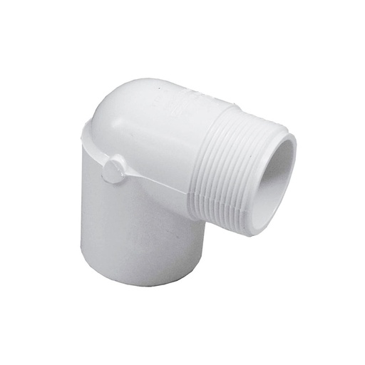 1/2" Male Thread x Female Slip PVC 90 Street Elbow SCH40