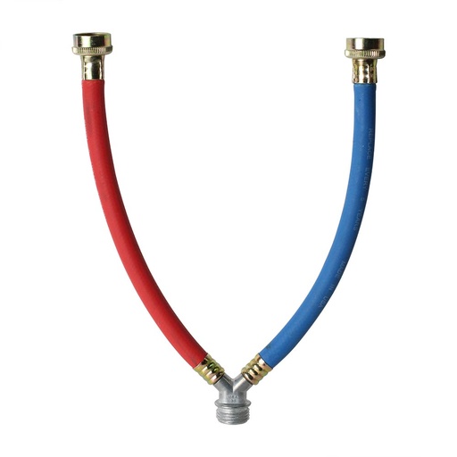 747-T 1ft Rubber Washing Machine Y Mixer Hose Connector