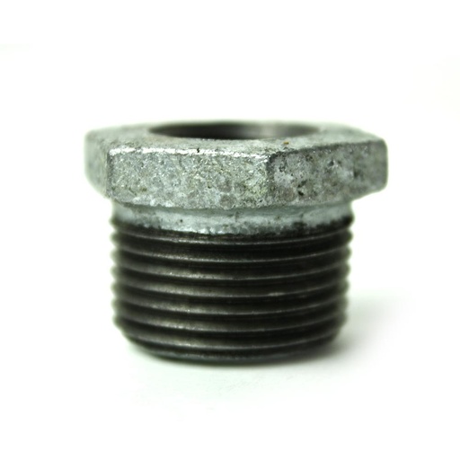 3/4" x 3/8" Galvanized Steel Hex Bushing