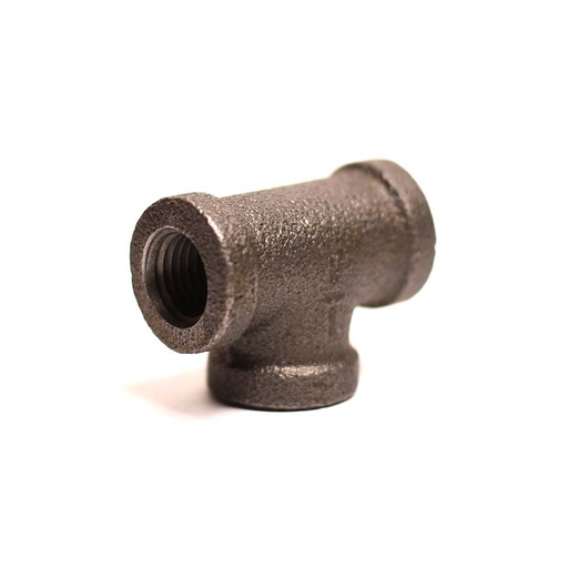 1/4" Black Steel Tee
