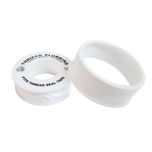 157-T 1/2 X 600" Teflon / PTFE Thread Sealing Tape - White