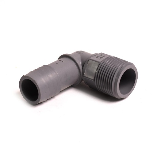 1" Poly Insert Male Elbow
