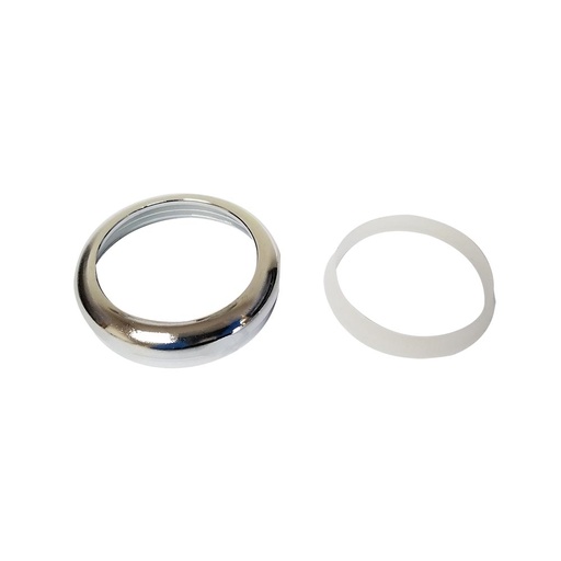 116-T 1-1/2" Tubular Brass Slip Joint Nut with Washer - Chrome Plated