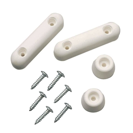 123-T Toilet / Closet Seat Bumper Set with Screws - White