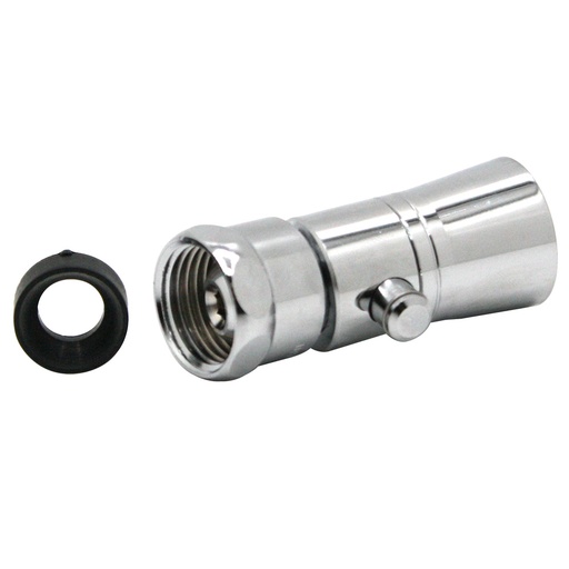 139-T Brass Shower Head with Shut-Off - Chrome