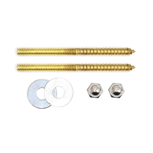 242-T 1/4" x 3-1/2" Closet Screw with Nuts & Washers