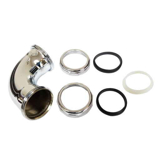 260-T 1-1/2" Slip Joint Tubular 90 Elbow - Chrome Plated Brass