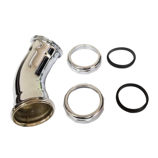 261-T 1-1/2" Slip Joint Tubular 45 Elbow - Chrome Plated Brass