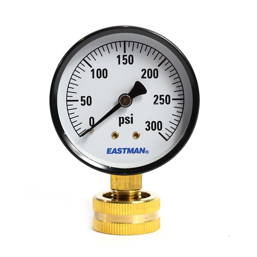365-T 2-1/2" 300 PSI 3/4" GHT Water Pressure Gauge (G2022-300W)