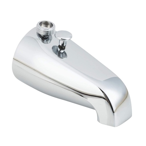 408-T 3/4" x 1/2" FIP Tub Spout with Diverter (ZAMAC) - Chrome