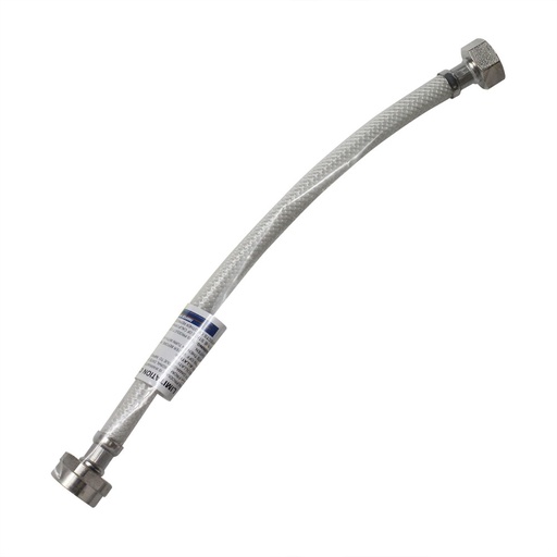 448-T 1/2" FIP x 7/8" Ballcock Flexible Braided PVC 16" Long Toilet Tank Riser