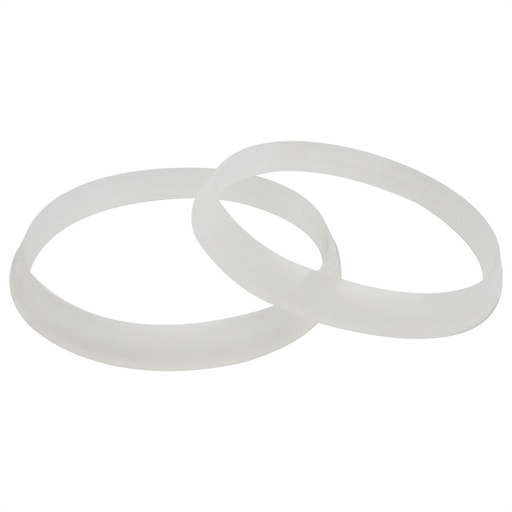 584-T 2" Poly Clear Slip Joint Beveled Washer (2-Pack) 