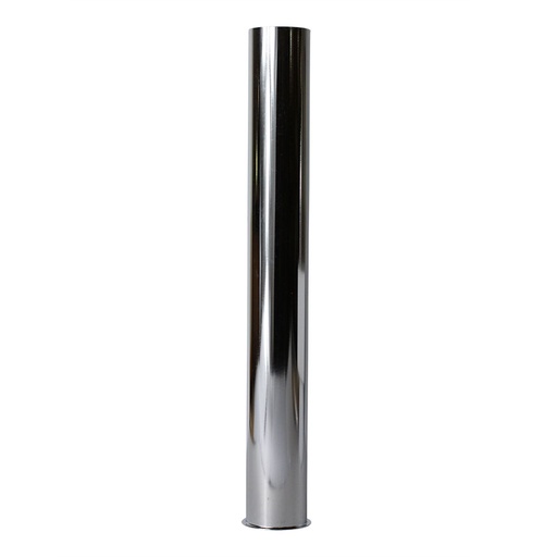 638-T 1-1/2" X 12" Chrome Plated Brass Tubular Flanged Tailpiece - 22 Gauge