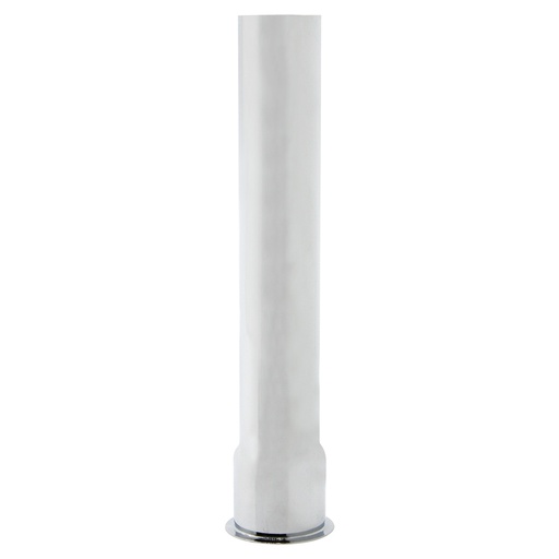 641-T 1-1/2" x 1-1/4" x 6" Chrome Plated Brass Tubular Flanged Sink Tailpiece - 22 Gauge