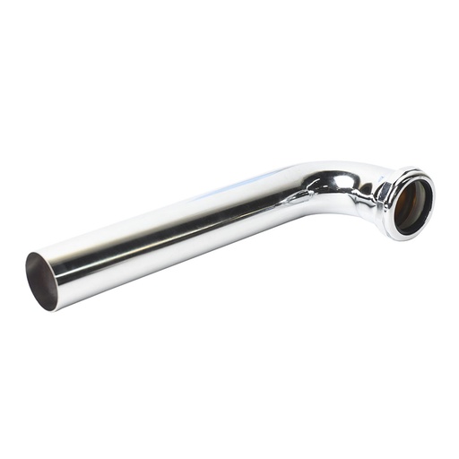 658-T 1-1/2" x 9-1/2" Chrome Plated Brass Tubular Waste Bend with Nut - 22 Gauge