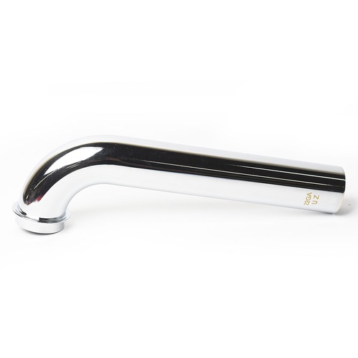 662-T 1-1/4" X 7" Chrome Plated Brass Tubular Wall Bend - 22 Gauge