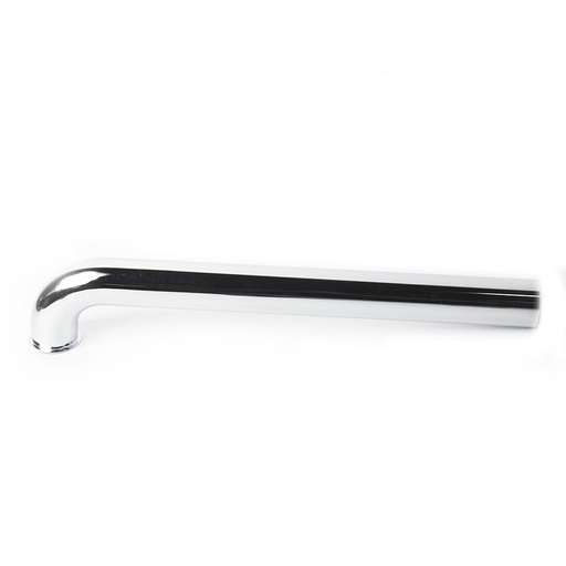 679-T 1-1/2" x 15" Chrome Plated Brass Tubular Flanged Waste Bend - 22 Gauge
