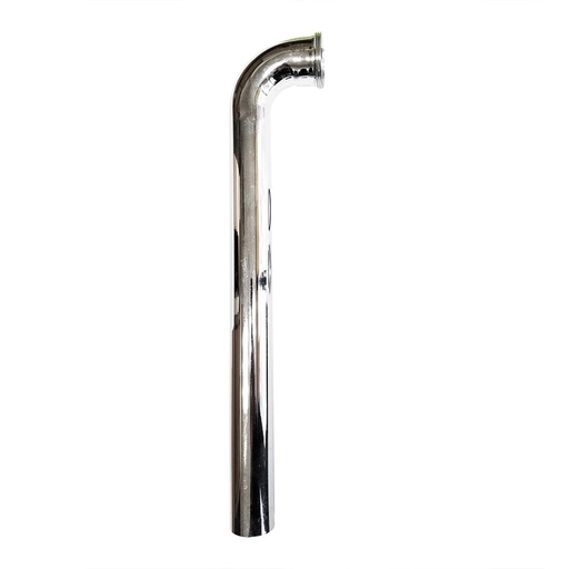 680-T 1-1/2" x 15" Chrome Plated Brass Tubular Waste Bend with Nut - 22 Gauge