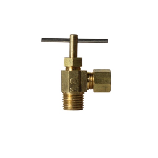 703-T 1/4 Compression X 1/8 MIP Angle Needle Valve