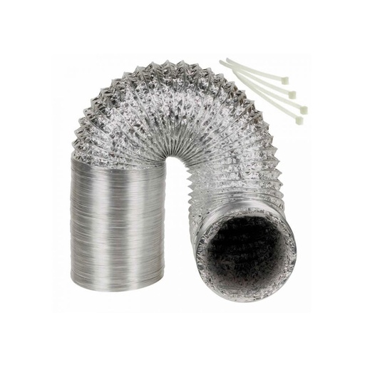 755-T 4" x 8ft Flexible Metal Dryer Ducting