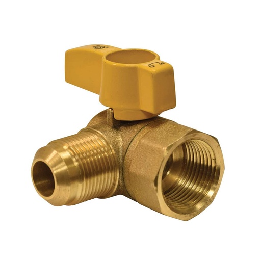 796-T 3/4" FIP x 5/8" O.D Flare Angle Gas Ball Valve
