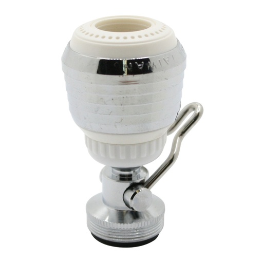 873-T Dual-Thread Double Swivel Spray Aerator with Shut Off Lever