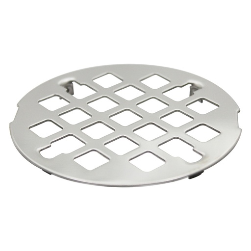 1251-T 3-1/2" Stainless Steel Strainer - Shower Drain Square Grid