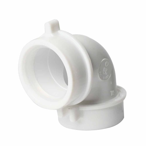 1260-T 1-1/2" PVC Slip Joint 90 ELBOW with (2) 1-1/2" Slip Joint Washers